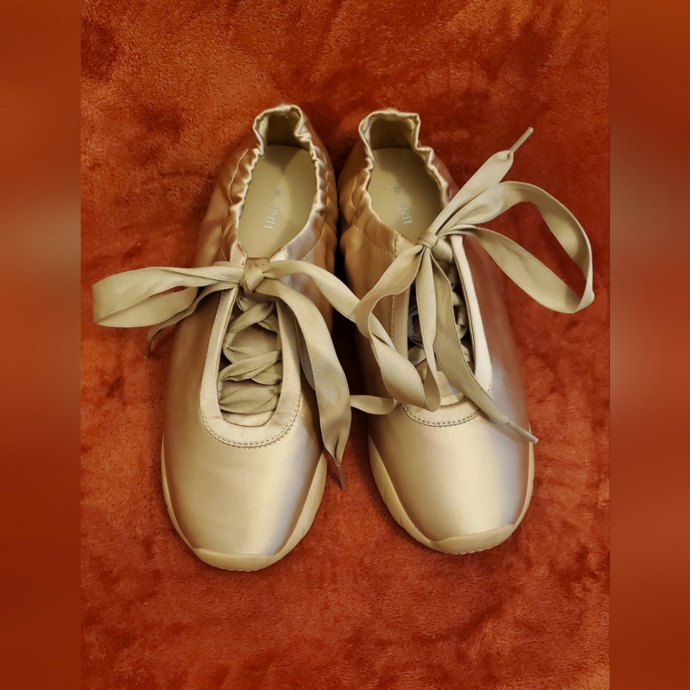 JW PEI FLAVIA GOLD BALLET SNEAKERS - Picture 6 of 6